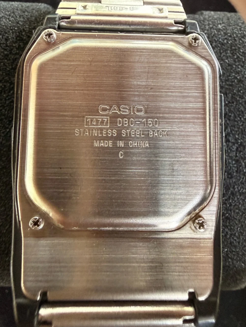 Casio Data Bank 150 Digital Calculator Watch in Black and Blue Accents - Picture 3 of 6